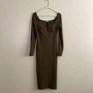 Fashion Nova Rib Knit Body Con